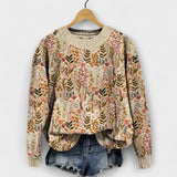 Tina - Pullover mit Blumenmuster
