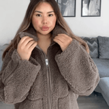 Ute | Oversize-Teddyjacke mit Stehkragen