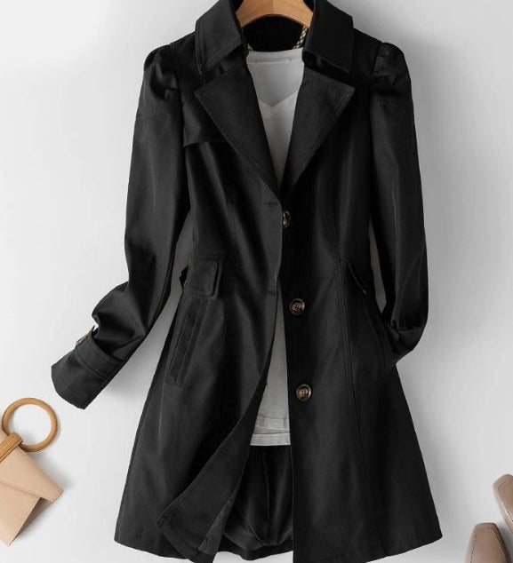 Cornelia | Taillierter Trenchcoat mit Knopfleiste