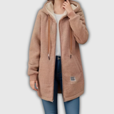 Heike | Kuschelige Teddyjacke mit Kapuze
