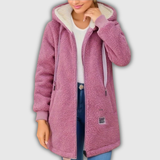 Heike | Kuschelige Teddyjacke mit Kapuze