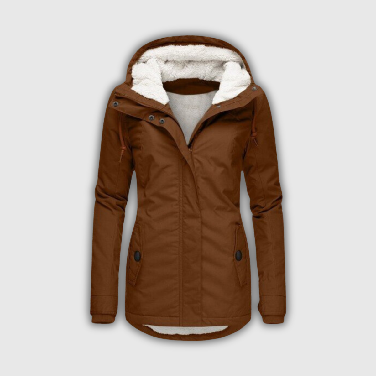 Martina | Winterparka mit Teddyfutter und Kapuze