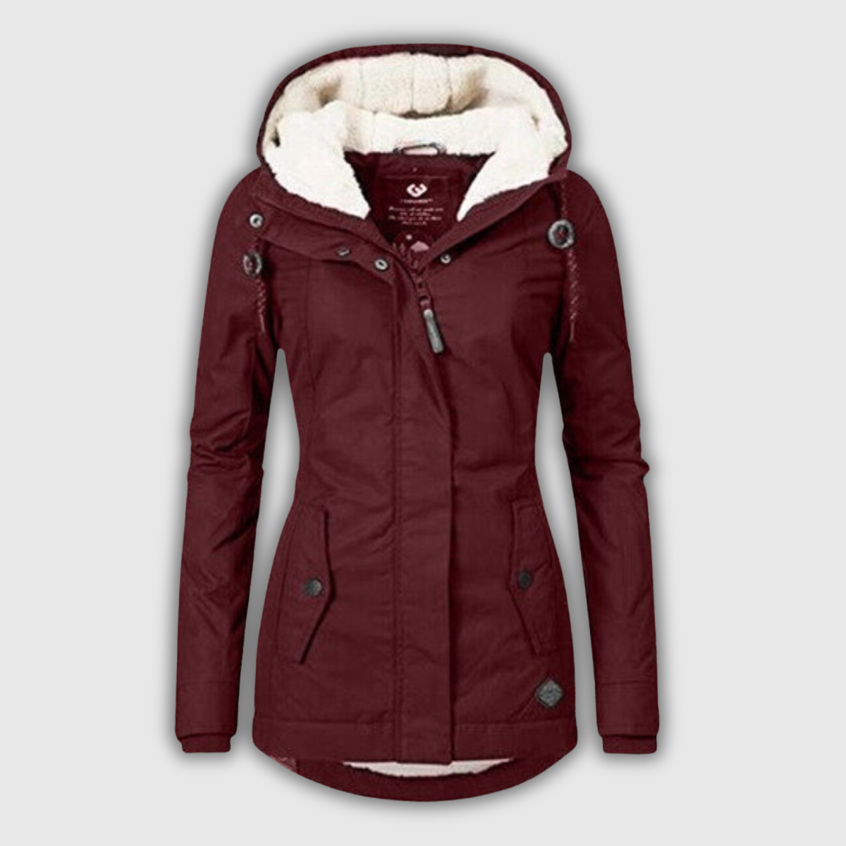 Martina | Winterparka mit Teddyfutter und Kapuze