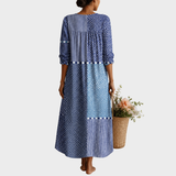Ulrike | Maxikleid im Patchwork-Mustermix