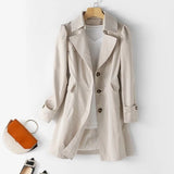 Cornelia | Taillierter Trenchcoat mit Knopfleiste