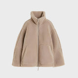 Silke | Weiche Teddyjacke mit Reißverschluss