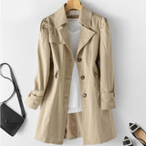 Cornelia | Taillierter Trenchcoat mit Knopfleiste
