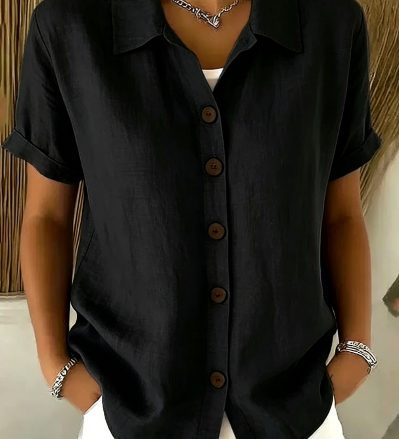 Knopf Vorder Bluse