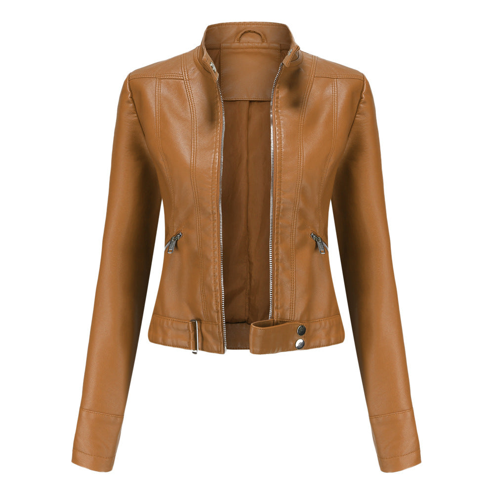 Sieglinde | Kurze Bikerjacke aus Kunstleder Jacke