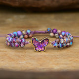 Druzy Lila Opal Butterfly Bracelet