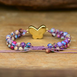 Druzy Lila Opal Butterfly Bracelet