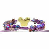 Druzy Lila Opal Butterfly Bracelet