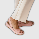 Marcela | Slingback Keilsandalette mit bequemem Plateau