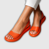 Marcela | Slingback Keilsandalette mit bequemem Plateau