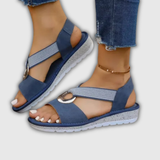Luna | Kustsandalen mit Schmuckring