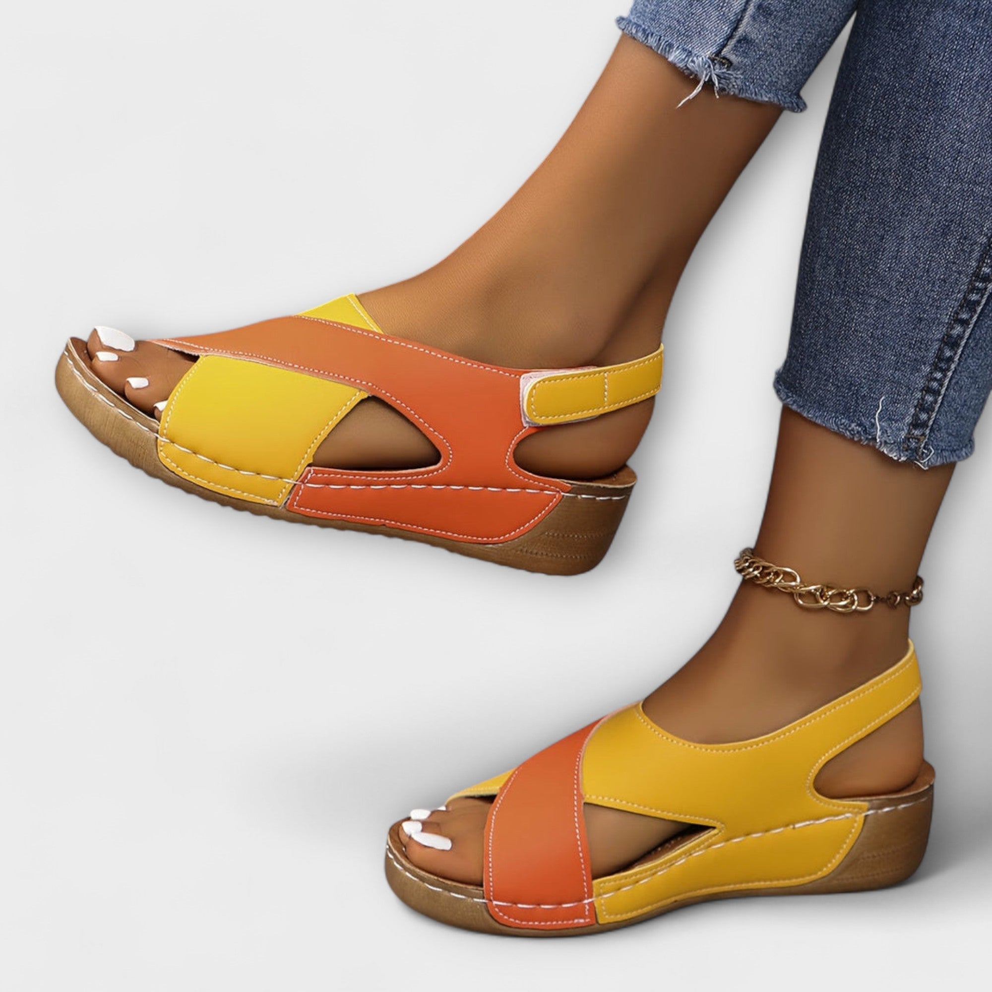 Aby - Orthopädische Atmungsaktive Wandersandalen für Damen
