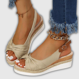Valeria | Espadrille Wedge-Sandalen mit Riemchen