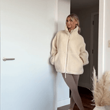Ute | Oversize-Teddyjacke mit Stehkragen