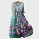 Blumen Kleid mit Gradient Design