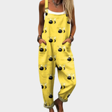 Bequemer Bedruckter Jumpsuit