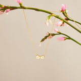 Personalisierte Tiny 3D Initial Herz Charm Halskette