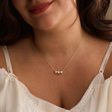 Personalisierte Tiny 3D Initial Herz Charm Halskette