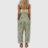 Anna | Latzhose mit Wildblumen-Muster