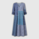 Ulrike | Maxikleid im Patchwork-Mustermix