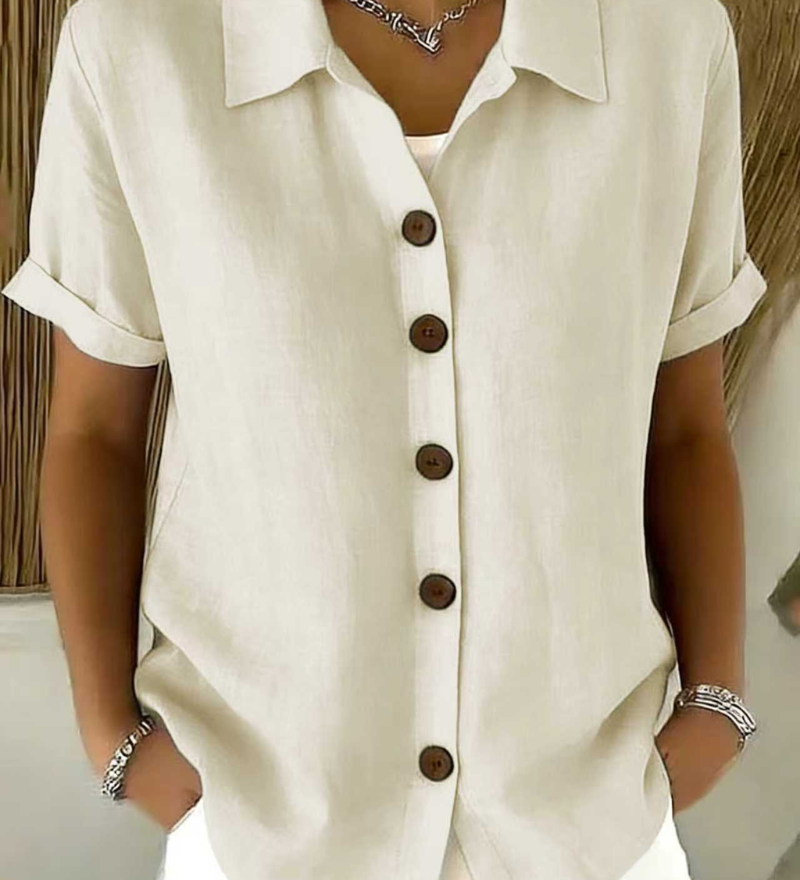 Knopf Vorder Bluse