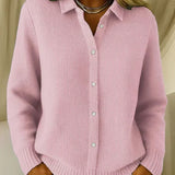 Karin | Strukturierte Waffelstrick Strickjacke