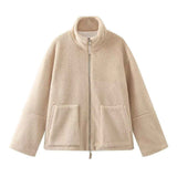 Ute | Oversize-Teddyjacke mit Stehkragen