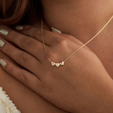 Personalisierte Tiny 3D Initial Herz Charm Halskette