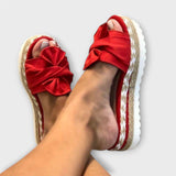 Solegenius | Sandalen mit Schleife und Plateau