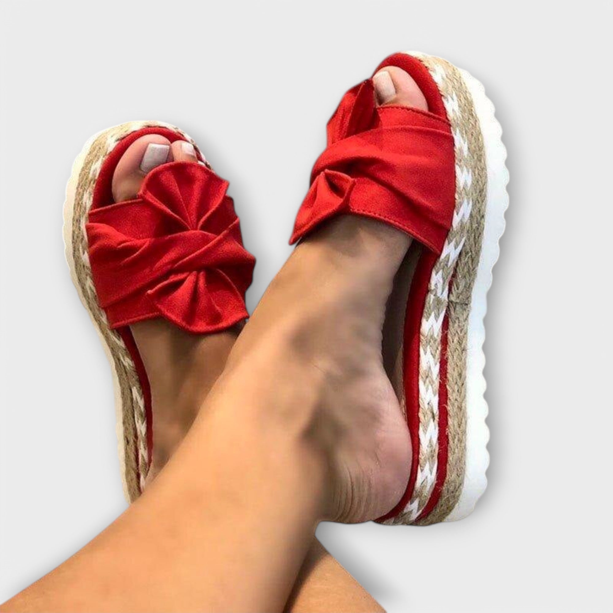 Solegenius | Sandalen mit Schleife und Plateau
