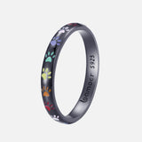 Sterling Silber Ring im Pfoten-Design