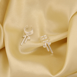 Schleifen-Ohr-Cuff-Ohrringe