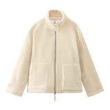 Ute | Oversize-Teddyjacke mit Stehkragen