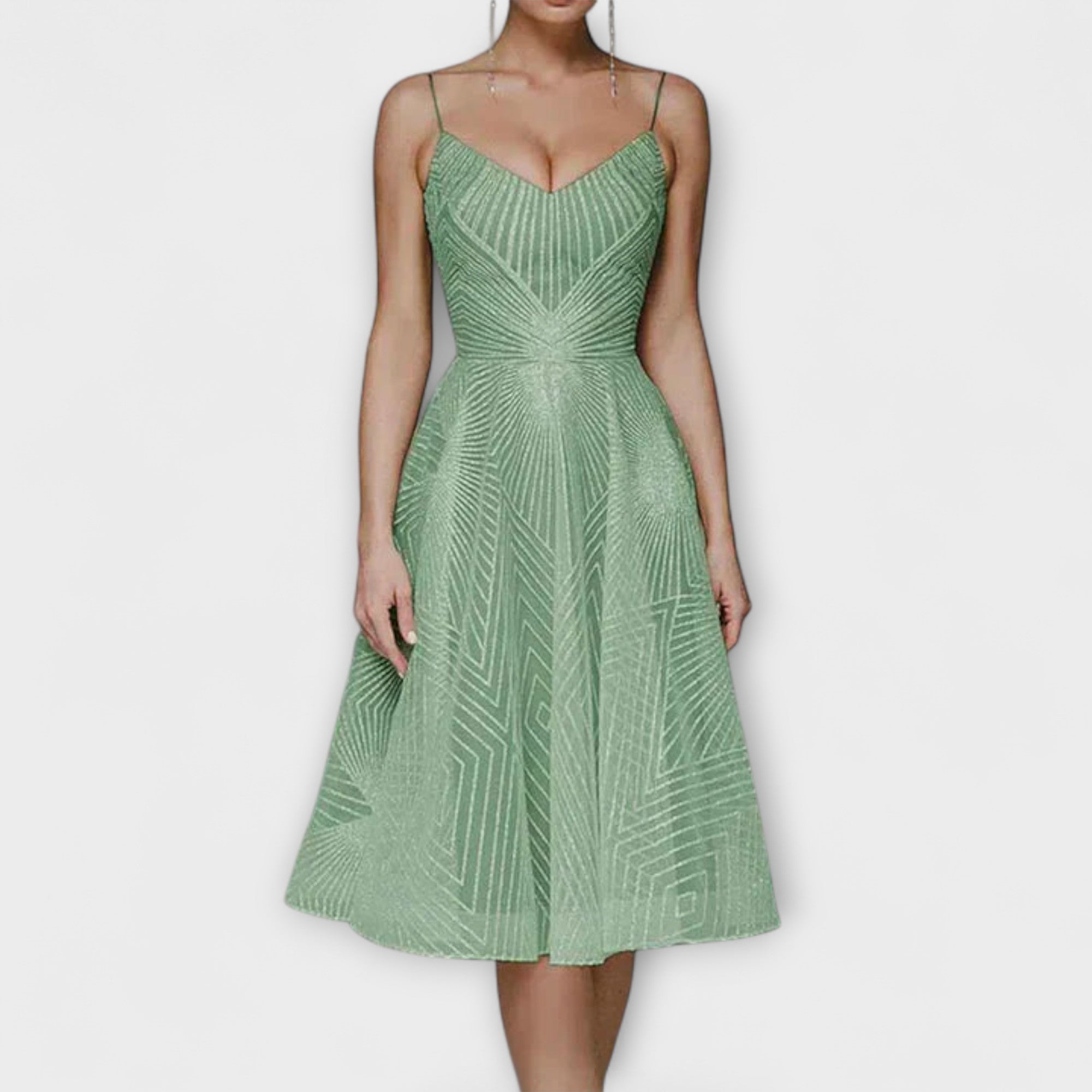 Elli - Damen Luxuskleid mit Stickereien