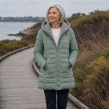 Ingrid | Gesteppter Wintermantel mit Kapuze