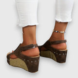 Mia | Vintage Plateau Sandalen