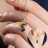 Elegante Kolibri-Halskette mit kostenlosen Ohrringen – Nur für kurze Zeit erhältlich!