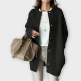 Verena | Oversized Strickjacke mit Druckknöpfen