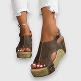 Mia | Vintage Plateau Sandalen