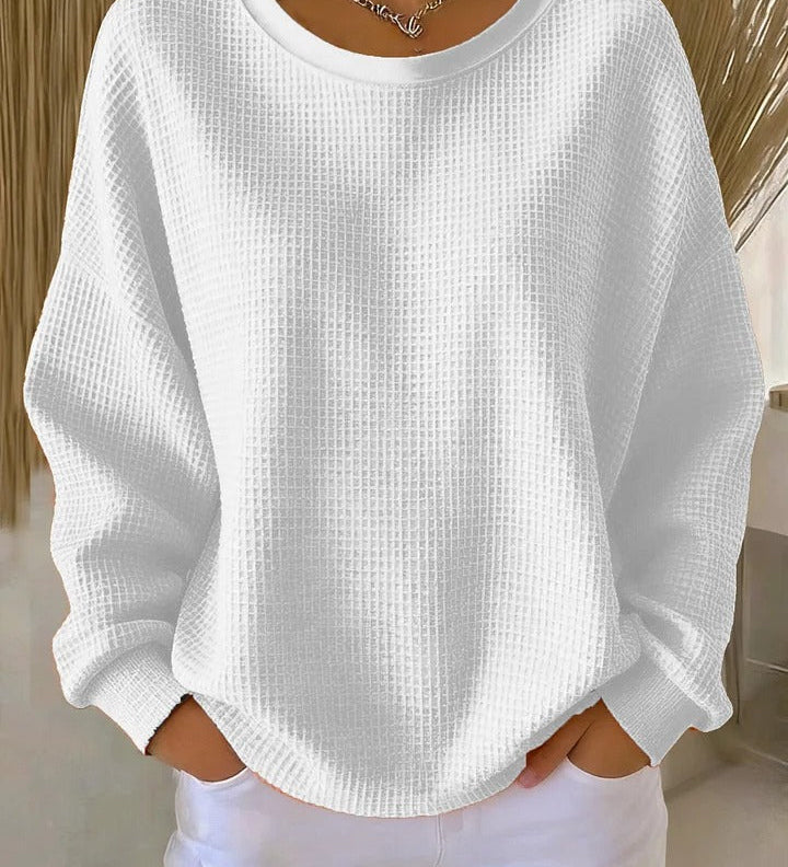 Rita | Weiches Waffelstrick-Sweatshirt
