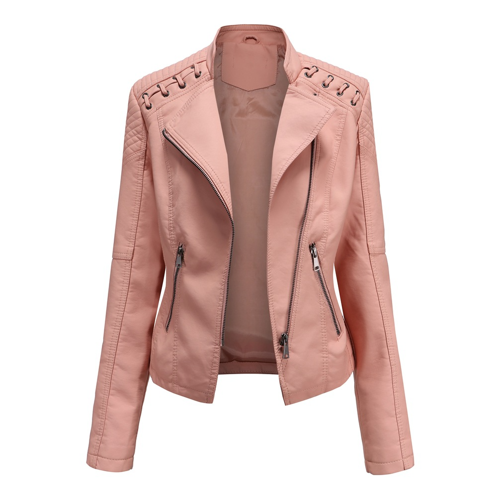 Sylvia | Lederjacke im Biker-Schnitt