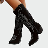 Elegante, bestickte Western-Stiefel
