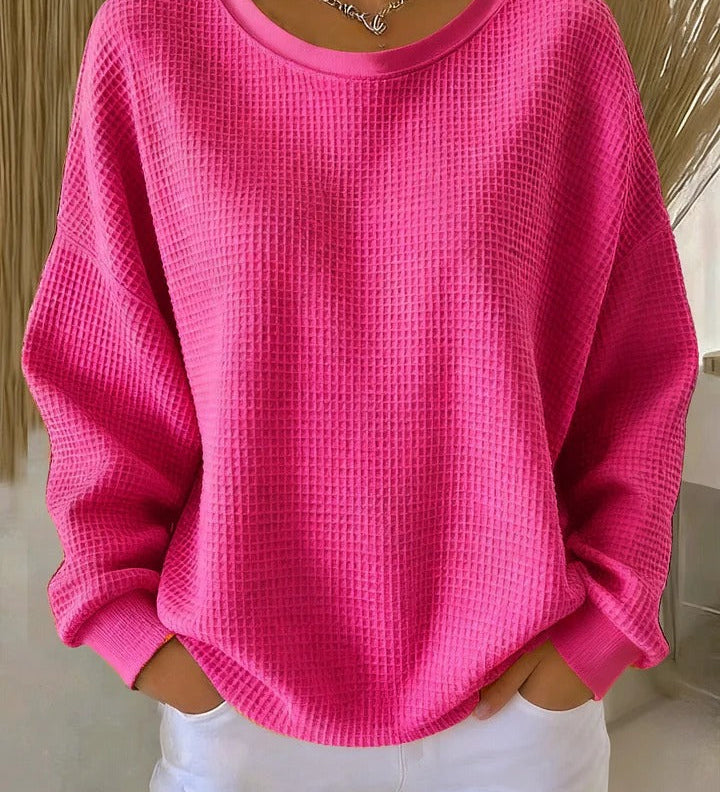 Rita | Weiches Waffelstrick-Sweatshirt