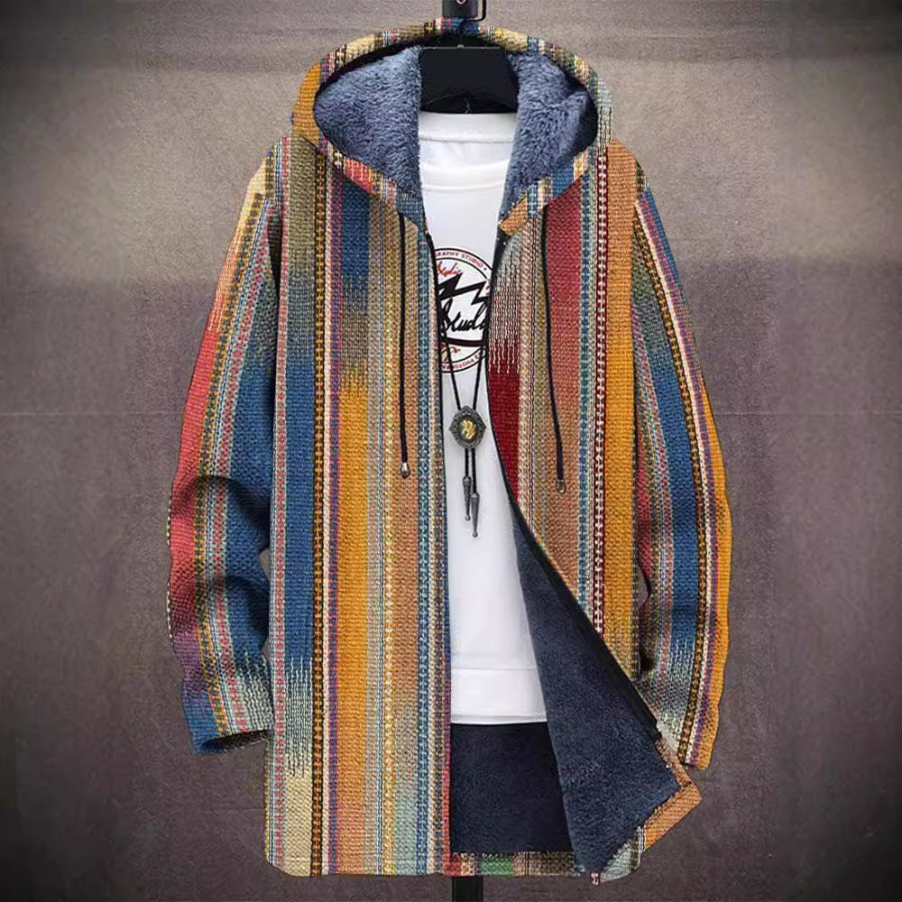 Ringelblume | Artisan-Muster Kapuzencardigan