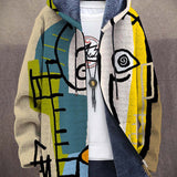 Gareth | Künstlerischer Kapuzen-Cardigan