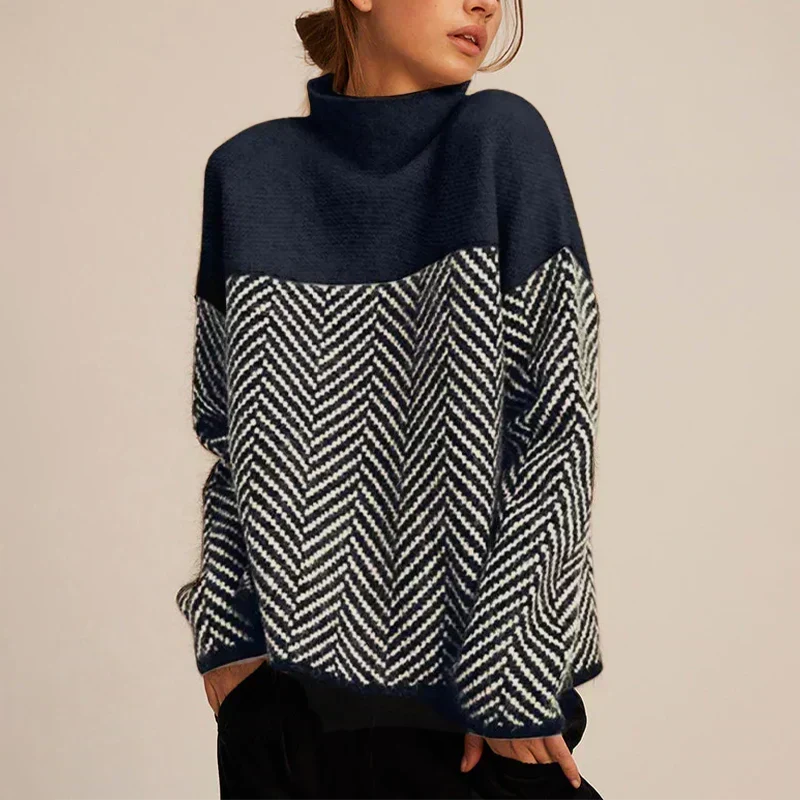 Friederike | Weicher Kabelstrick mit Muster Pullover